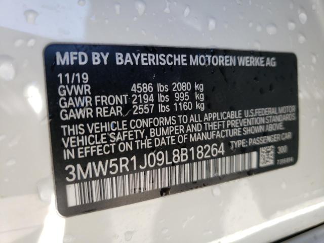 Photo 10 from auction – 2020 BMW 330I with VIN 3MW5R1J09L8B18264