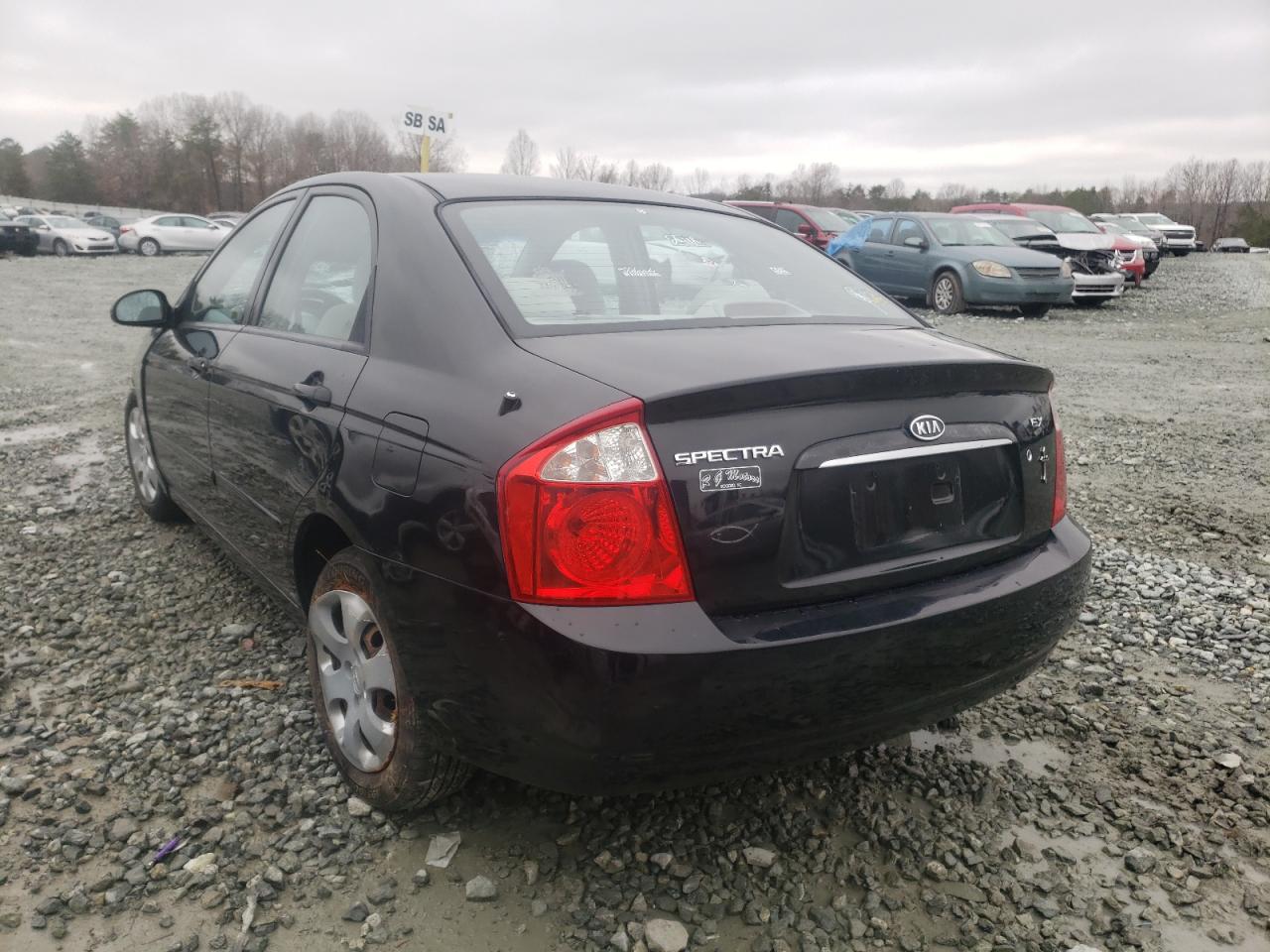 Photo 3 from auction – 2005 KIA SPECTRA LX with VIN KNAFE121455190657