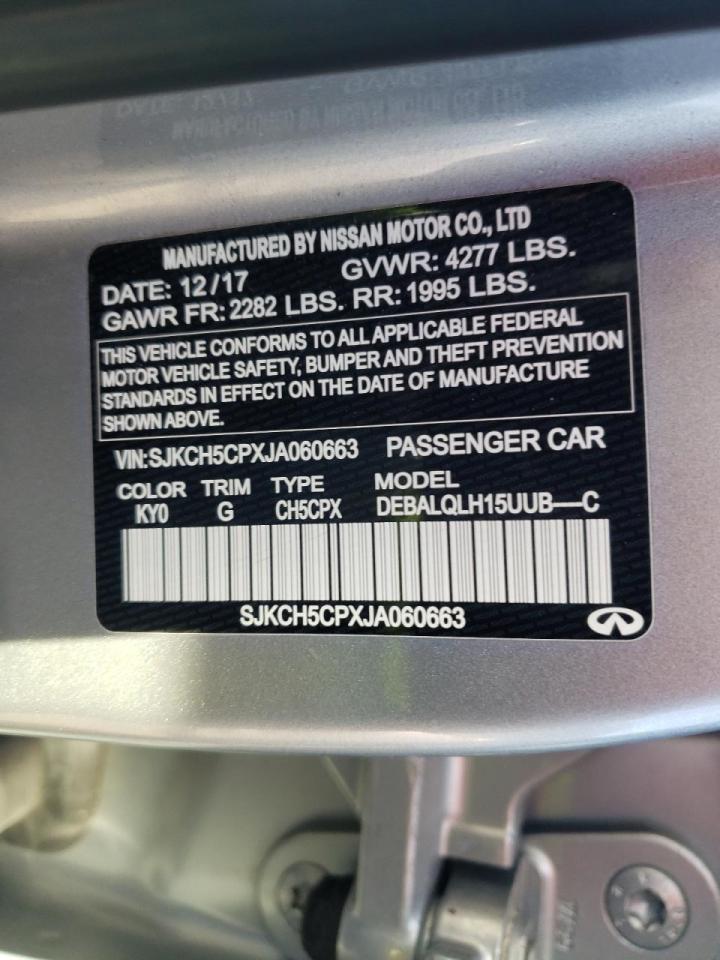 Photo 10 from auction – 2018 INFINITI QX30 BASE with VIN SJKCH5CPXJA060663