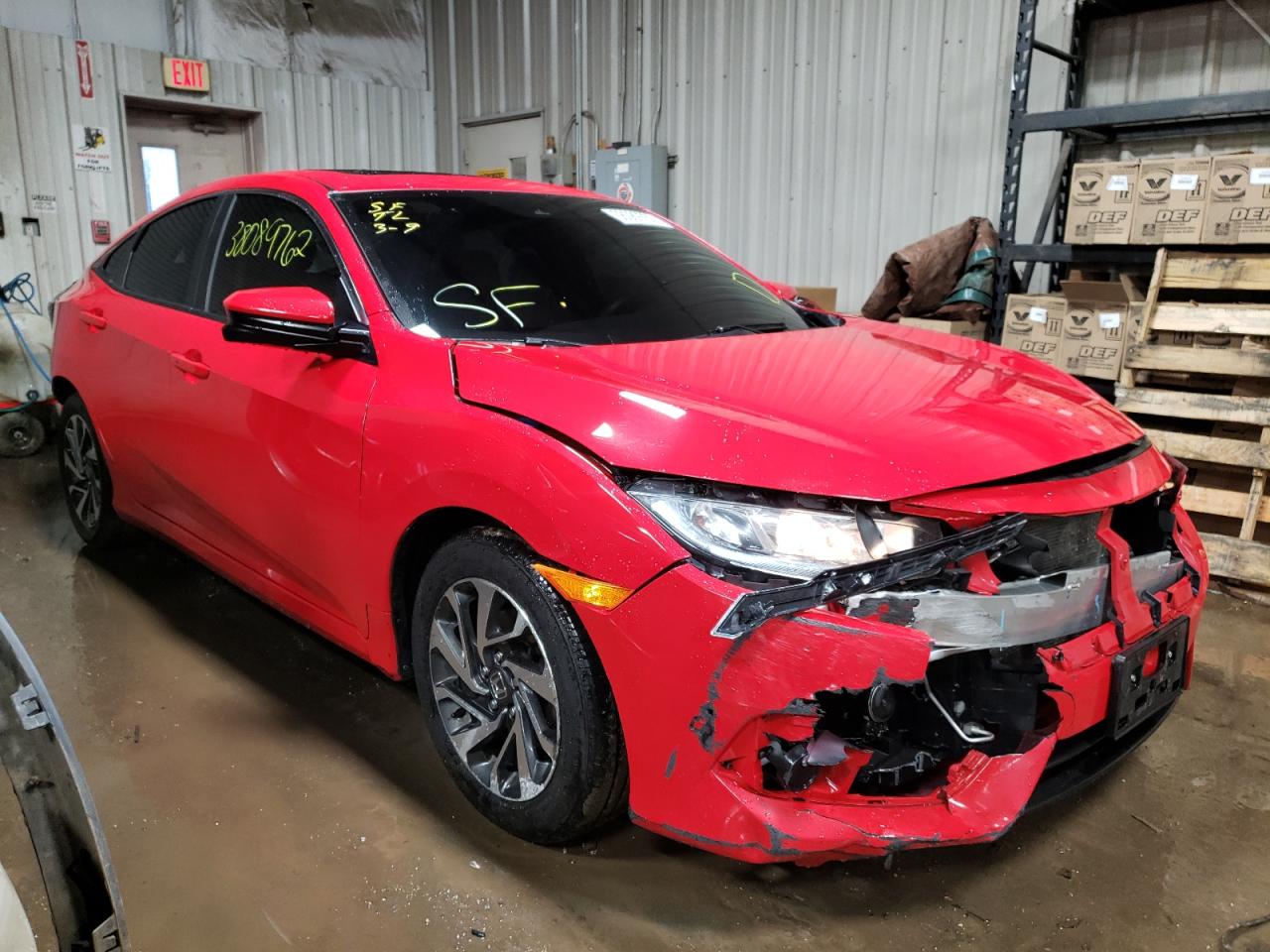 HONDA CIVIC EX 2016 with VIN 2HGFC2F89GH575456 - Photo from auction