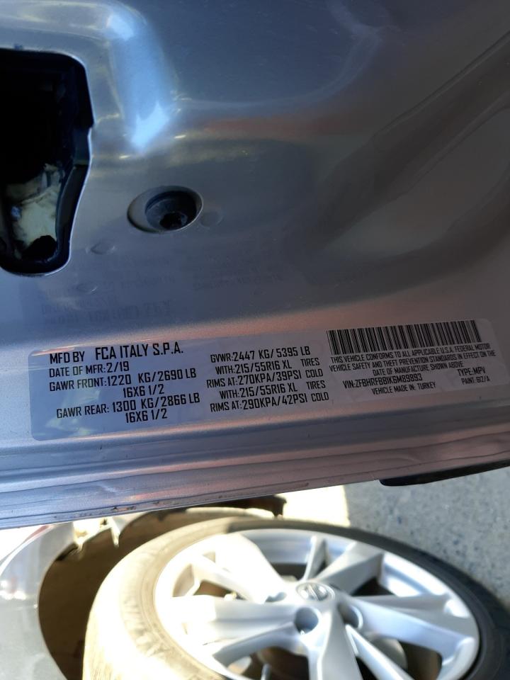 Photo 10 from auction – 2019 RAM PROMASTER with VIN ZFBHRFBB1K6M89893