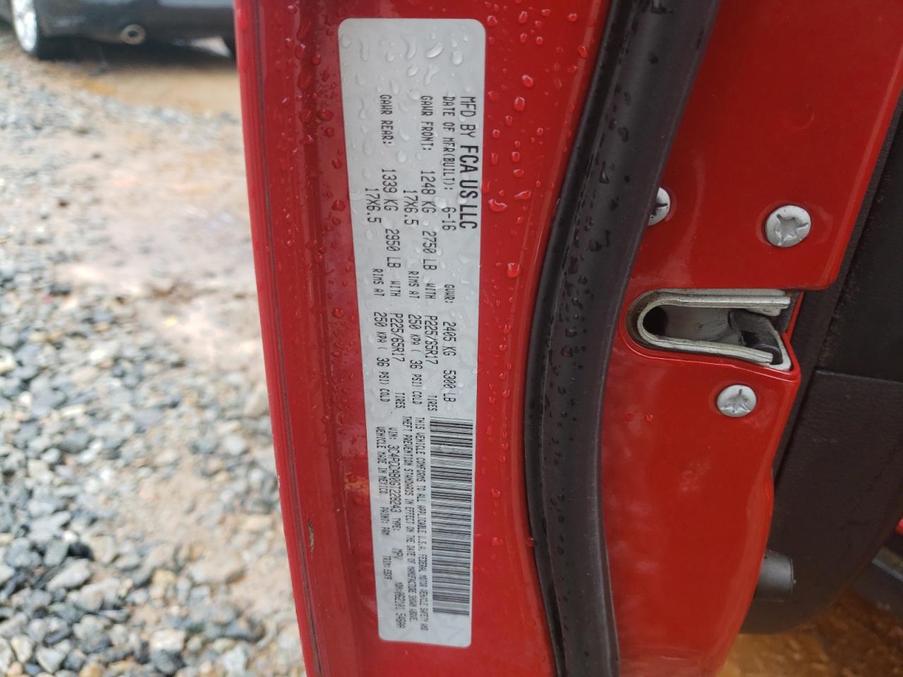Foto 10 de la subasta – 2016 DODGE JOURNEY SE con VIN 3C4PDCAB0GT228243