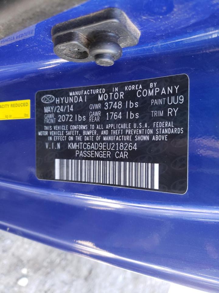 Photo 10 from auction – 2014 HYUNDAI VELOSTER with VIN KMHTC6AD9EU218264