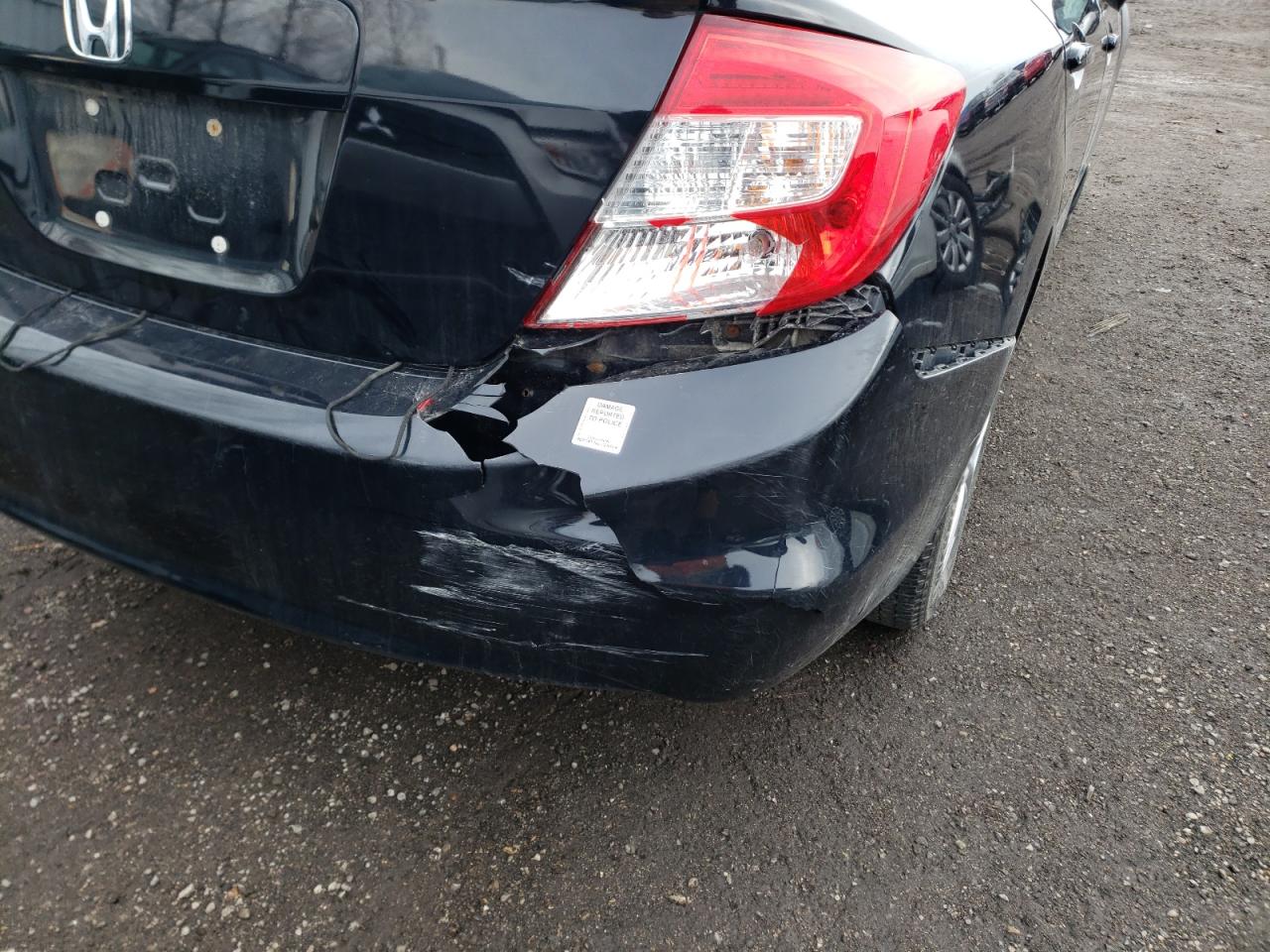 Photo 9 from auction – 2012 HONDA CIVIC LX with VIN 2HGFB2F49CH104675
