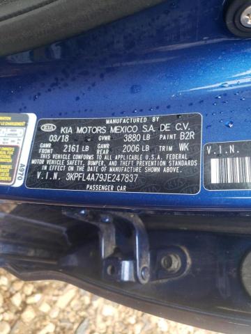 Photo 10 from auction – 2018 KIA FORTE LX with VIN 3KPFL4A79JE247837