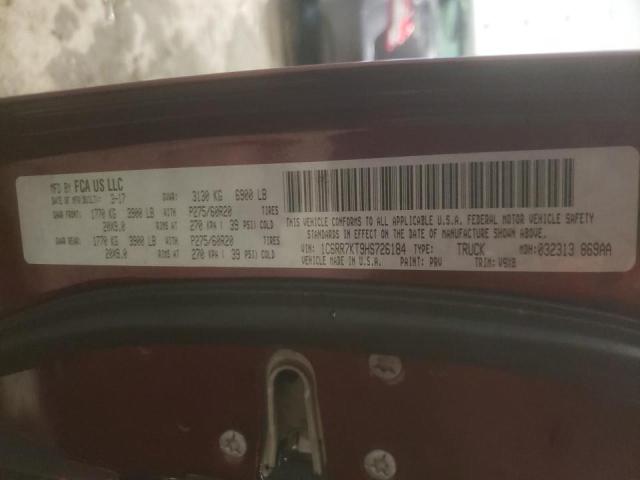 Photo 10 from auction – 2017 RAM 1500 ST with VIN 1C6RR7KT9HS726184