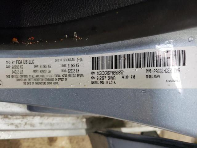 Photo 10 from auction – 2015 CHRYSLER 200 LIMITE with VIN 1C3CCCAB7FN653852