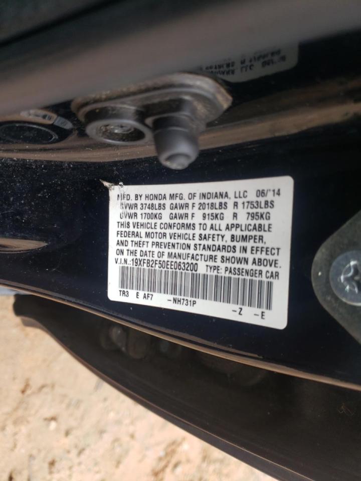 Photo 10 from auction – 2014 HONDA CIVIC LX with VIN 19XFB2F50EE063200
