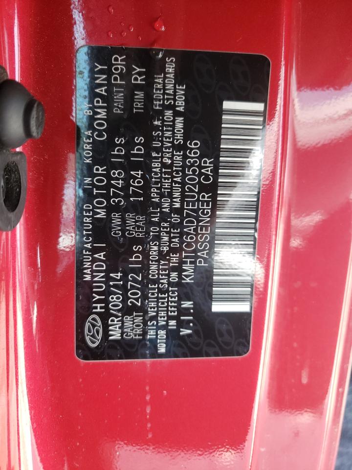 Photo 10 from auction – 2014 HYUNDAI VELOSTER with VIN KMHTC6AD7EU205366