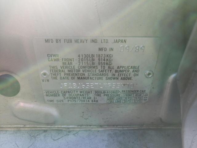 Photo 10 from auction – 1990 SUBARU LEGACY LS with VIN JF1BJ6527LK935470