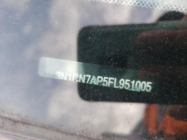 Photo 10 from auction – 2015 NISSAN VERSA S with VIN 3N1CN7AP5FL951005