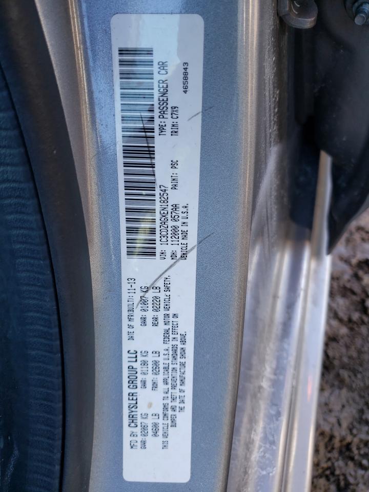 Photo 10 from auction – 2014 DODGE AVENGER SE with VIN 1C3CDZAGXEN182547