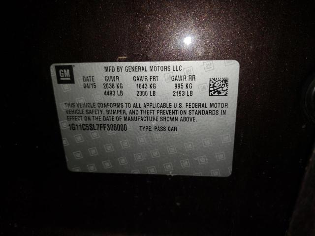 Photo 10 from auction – 2015 CHEVROLET MALIBU 1LT with VIN 1G11C5SL7FF306000
