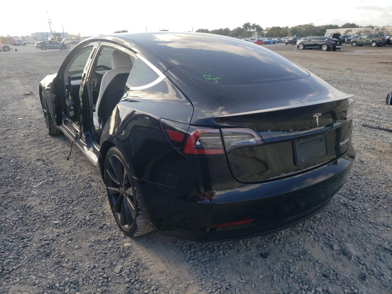 Photo 3 from auction – 2020 TESLA MODEL 3 with VIN 5YJ3E1EC4LF742382