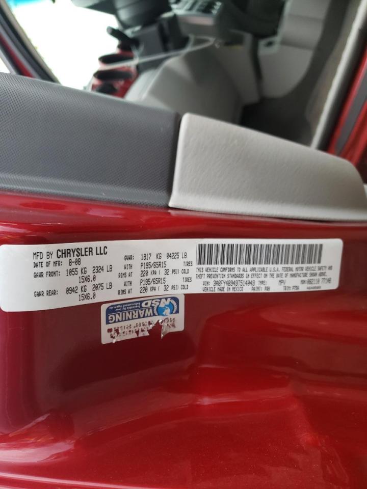 Photo 10 from auction – 2009 CHRYSLER PT CRUISER with VIN 3A8FY48949T514049