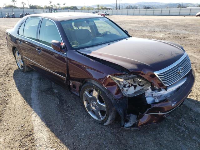 LEXUS LS 430 2005 with VIN JTHBN36F255019908 - Photo from auction