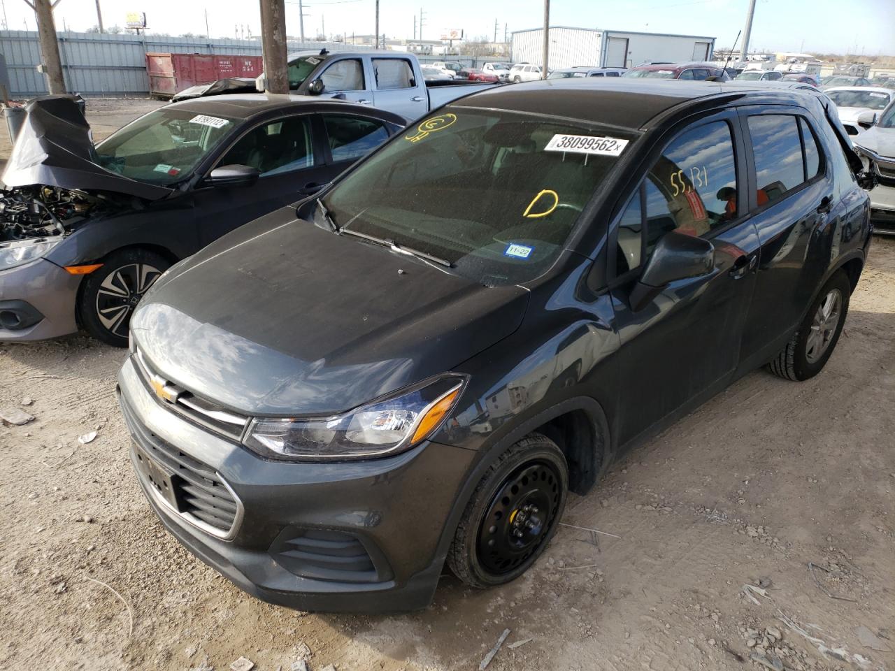 Photo 2 from auction – 2020 CHEVROLET TRAX LS with VIN 3GNCJKSB7LL188244