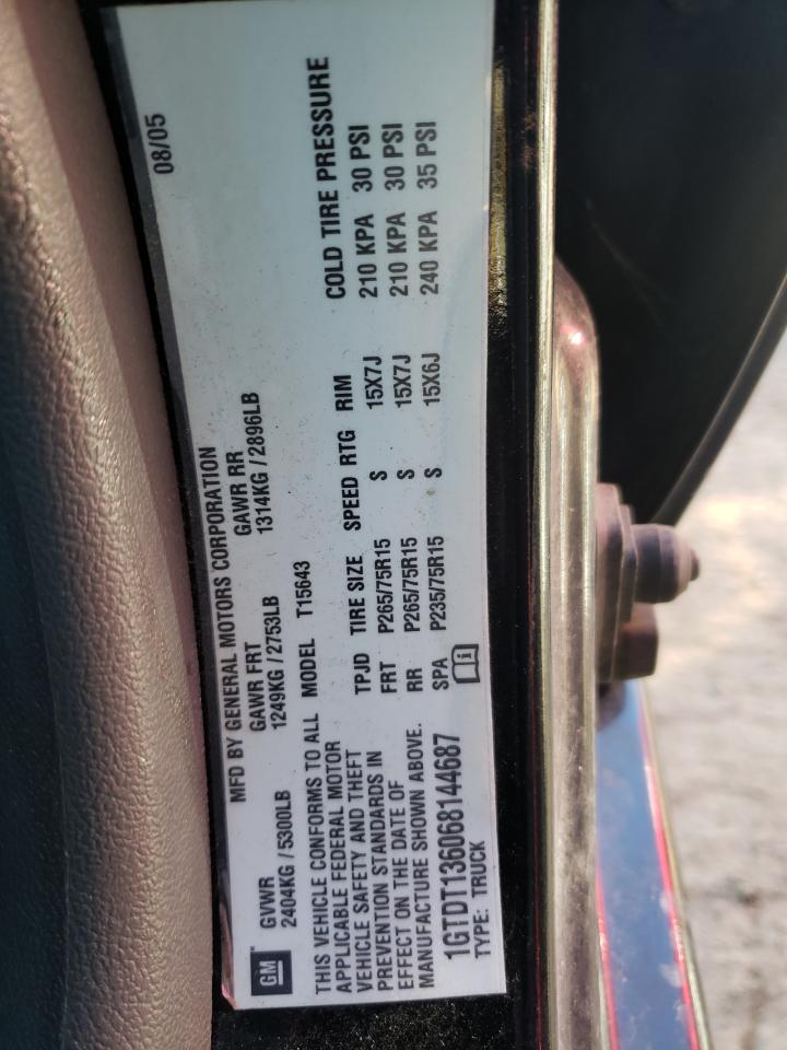 Photo 10 from auction – 2006 GMC CANYON with VIN 1GTDT136068144687