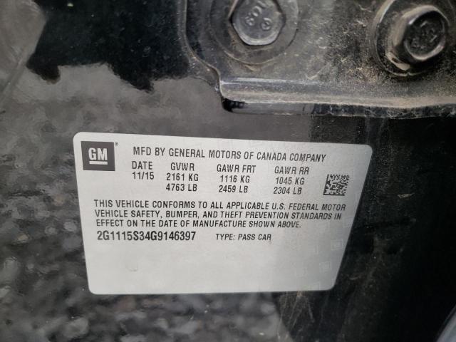 Photo 10 from auction – 2016 CHEVROLET IMPALA LT with VIN 2G1115S34G9146397