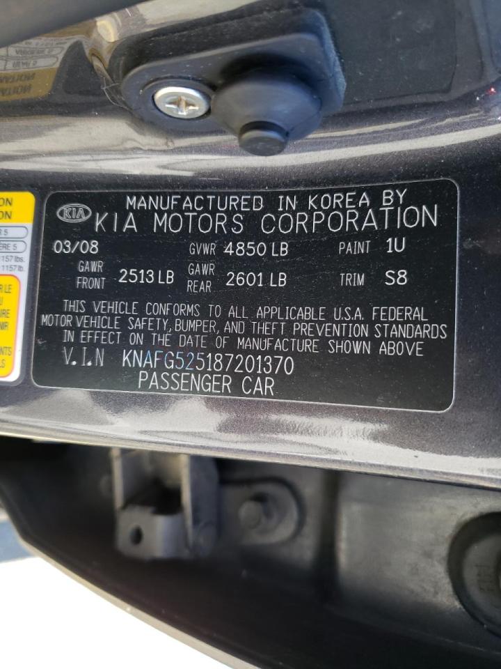 Photo 10 from auction – 2008 KIA RONDO BASE with VIN KNAFG525187201370
