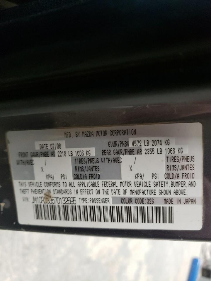 Photo 10 from auction – 2007 MAZDA 5 with VIN JM1CR293570132595