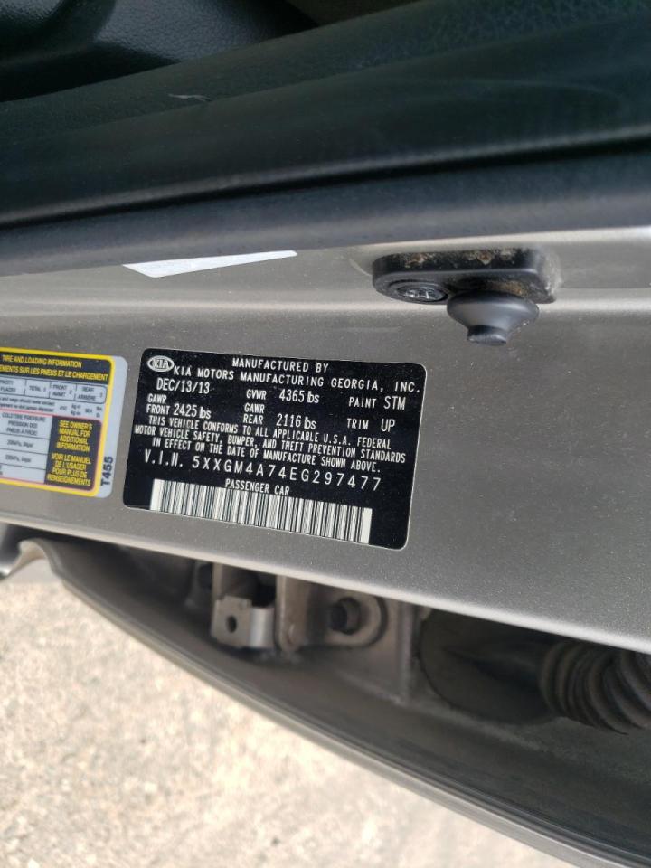 Photo 10 from auction – 2014 KIA OPTIMA LX with VIN 5XXGM4A74EG297477