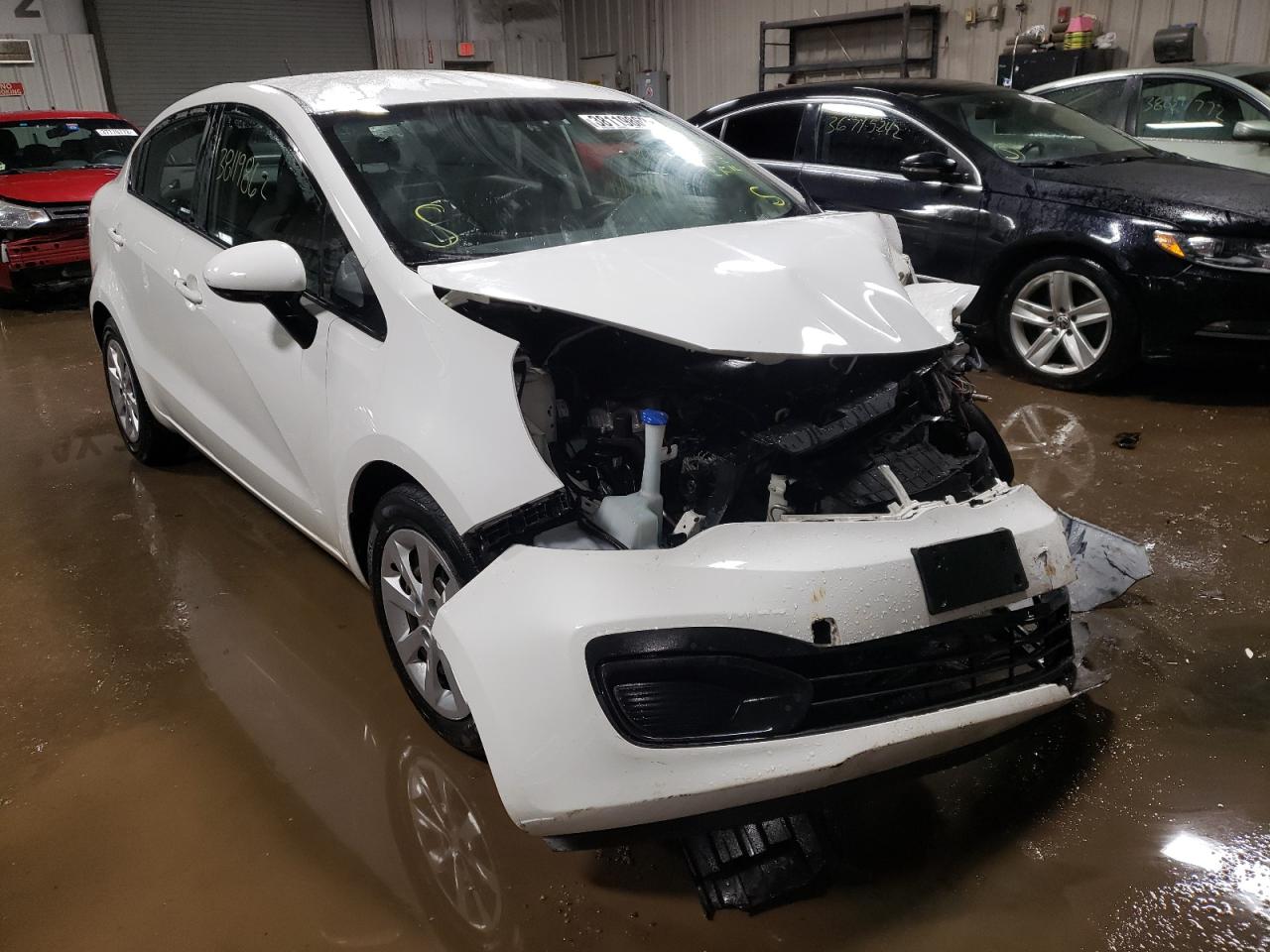 KIA RIO LX 2013 with VIN KNADM4A30D6243247 - Photo from auction