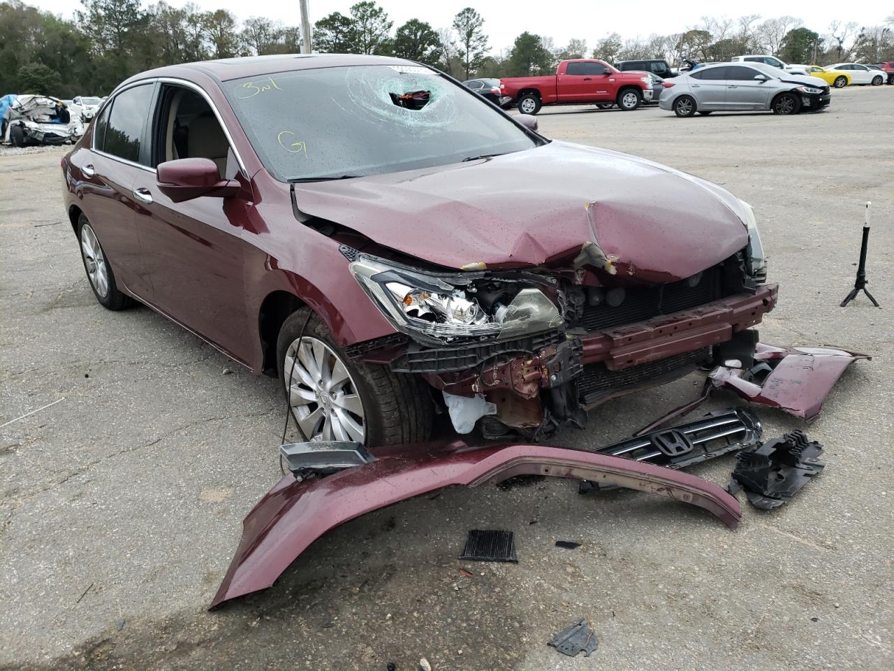 HONDA ACCORD EX 2014 with VIN 1HGCR2F73EA142073 - Photo from auction