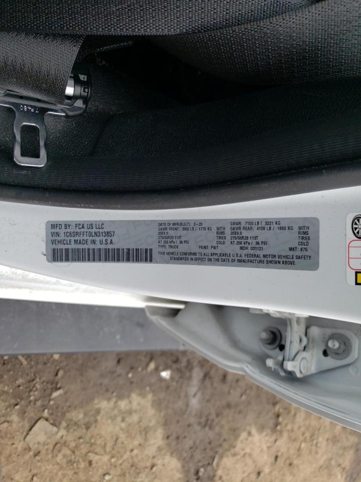 Photo 10 from auction – 2020 RAM 1500 BIG H with VIN 1C6SRFFT0LN313857