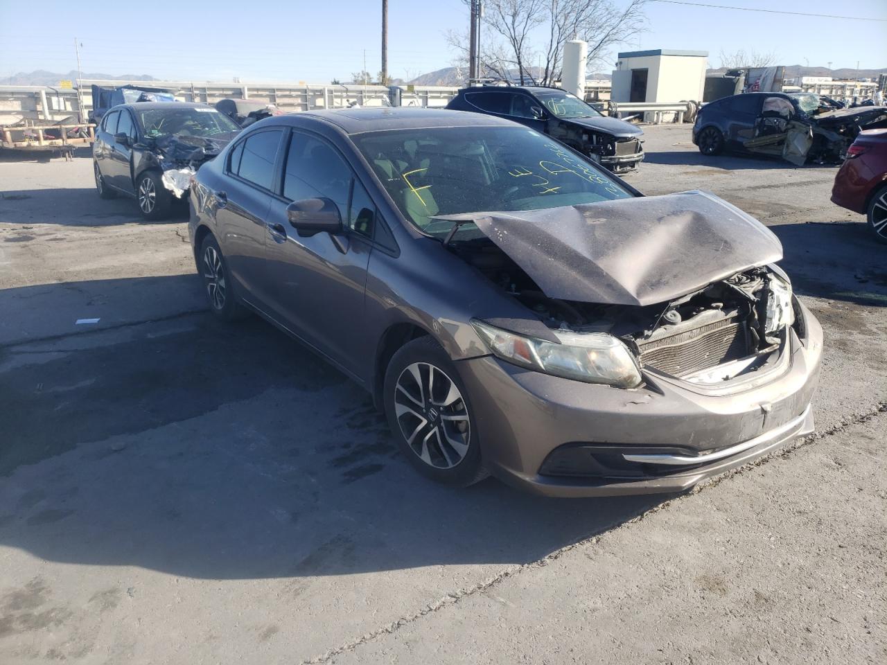 HONDA CIVIC EX 2014 with VIN 19XFB2F85EE061694 - Photo from auction