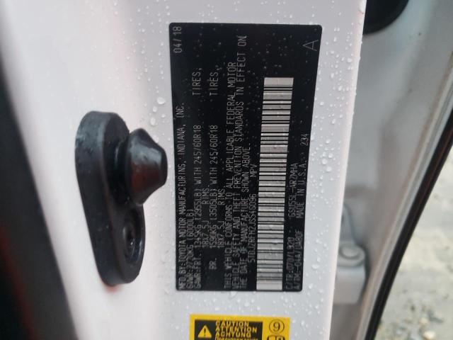Photo 10 from auction – 2018 TOYOTA HIGHLANDER with VIN 5TDJZRFH2JS546096