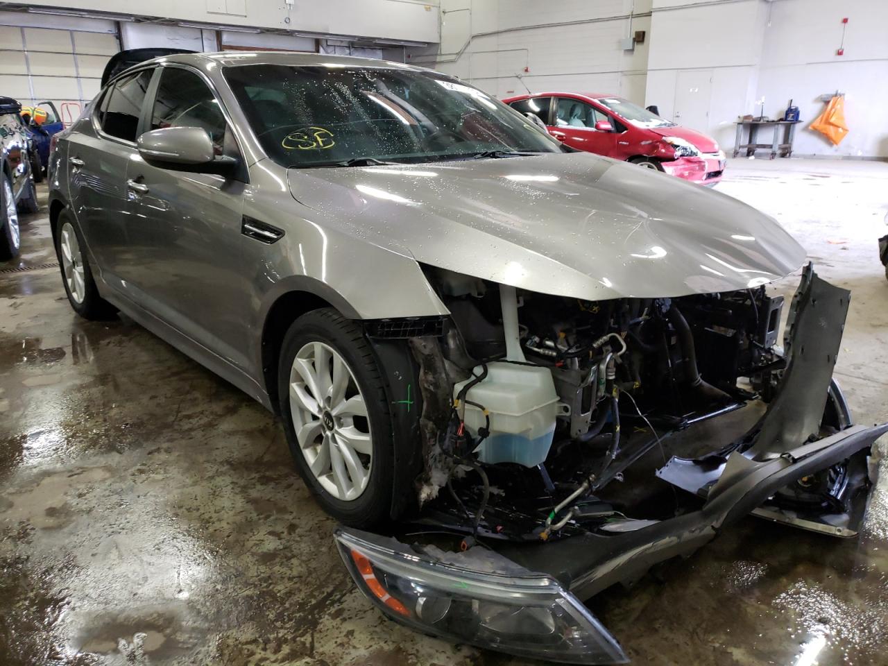 KIA OPTIMA LX 2015 with VIN 5XXGM4A71FG438331 - Photo from auction