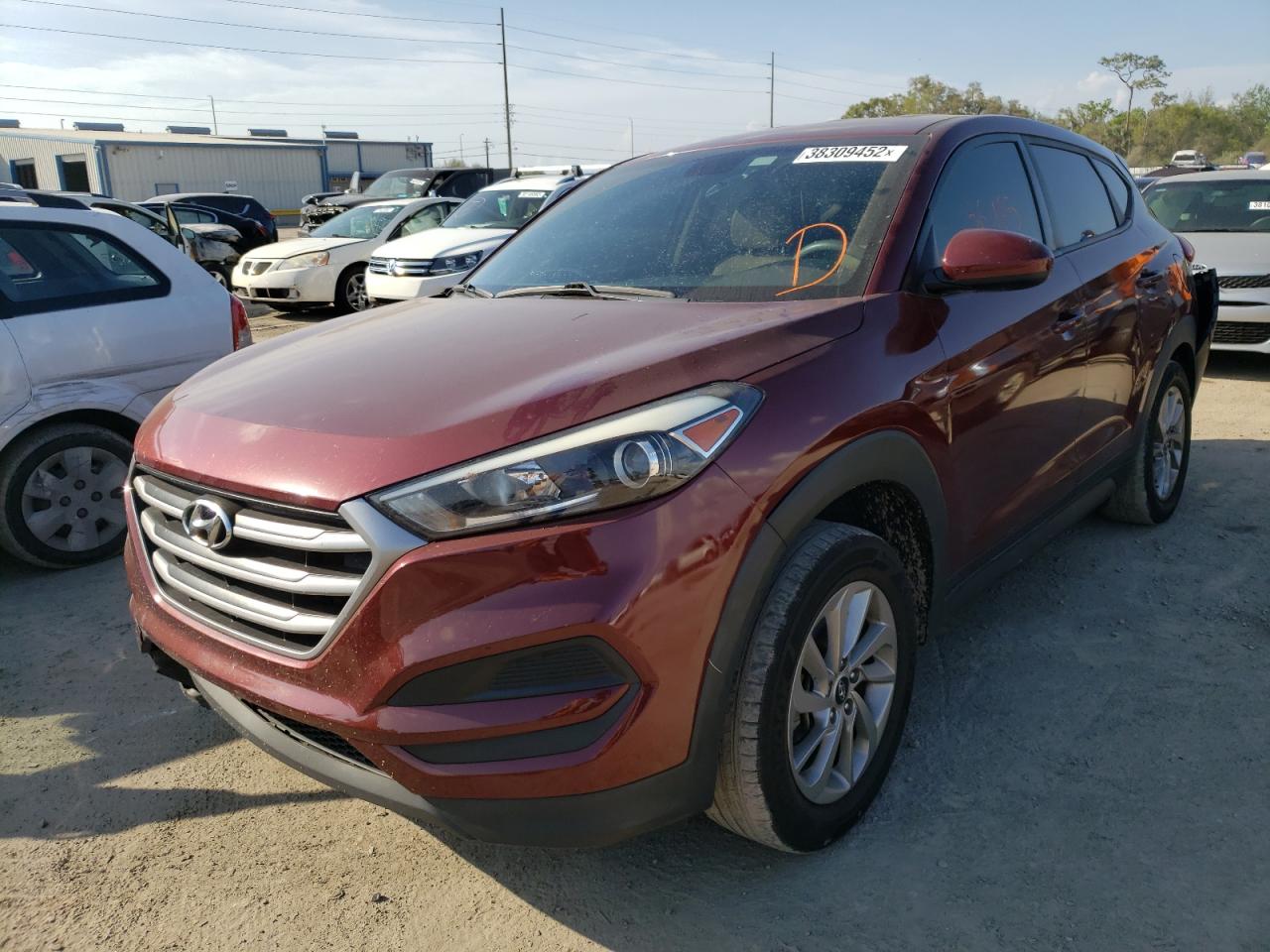 Photo 2 from auction – 2017 HYUNDAI TUCSON SE with VIN KM8J23A47HU313287