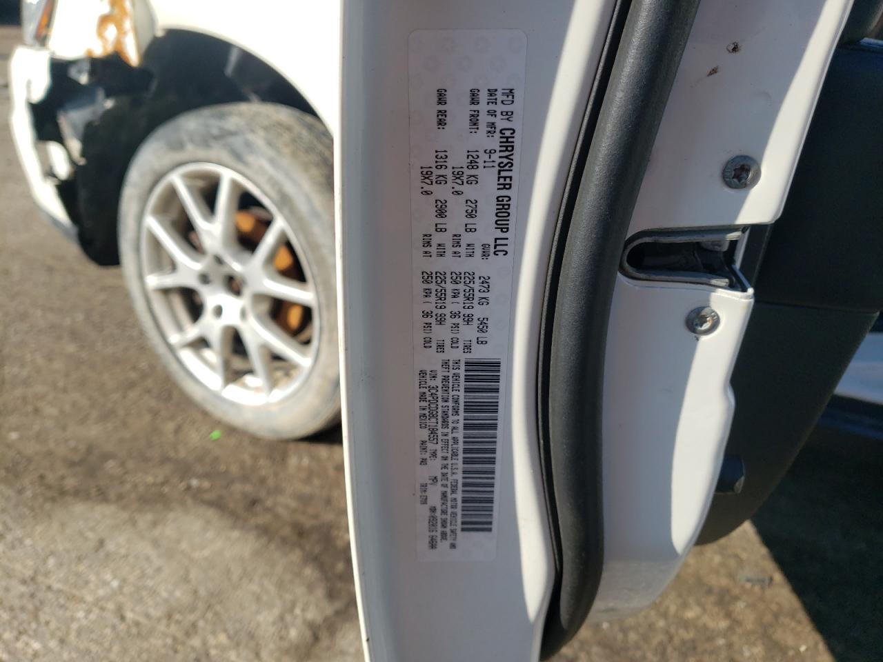 Photo 10 from auction – 2012 DODGE JOURNEY CR with VIN 3C4PDCDG8CT184557