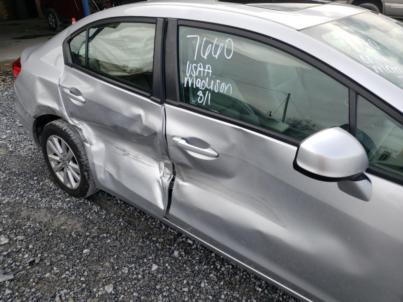 Photo 9 from auction – 2012 HONDA CIVIC EX with VIN 19XFB2F89CE007490