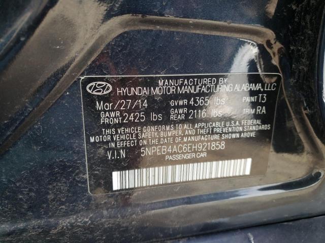 Photo 10 from auction – 2014 HYUNDAI SONATA GLS with VIN 5NPEB4AC6EH921858