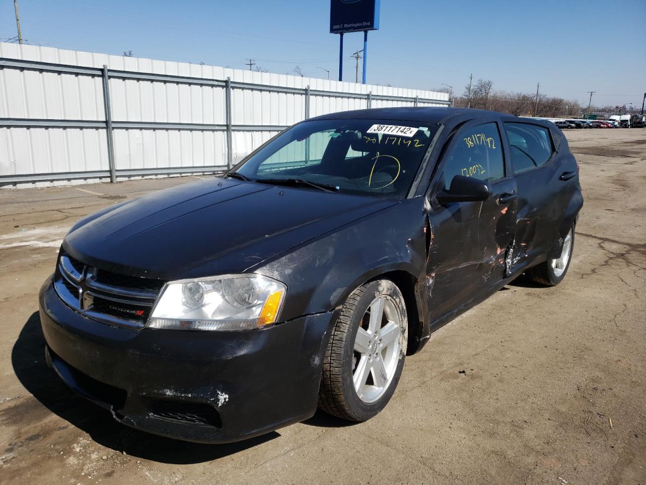 Photo 2 from auction – 2013 DODGE AVENGER SE with VIN 1C3CDZAB3DN615628