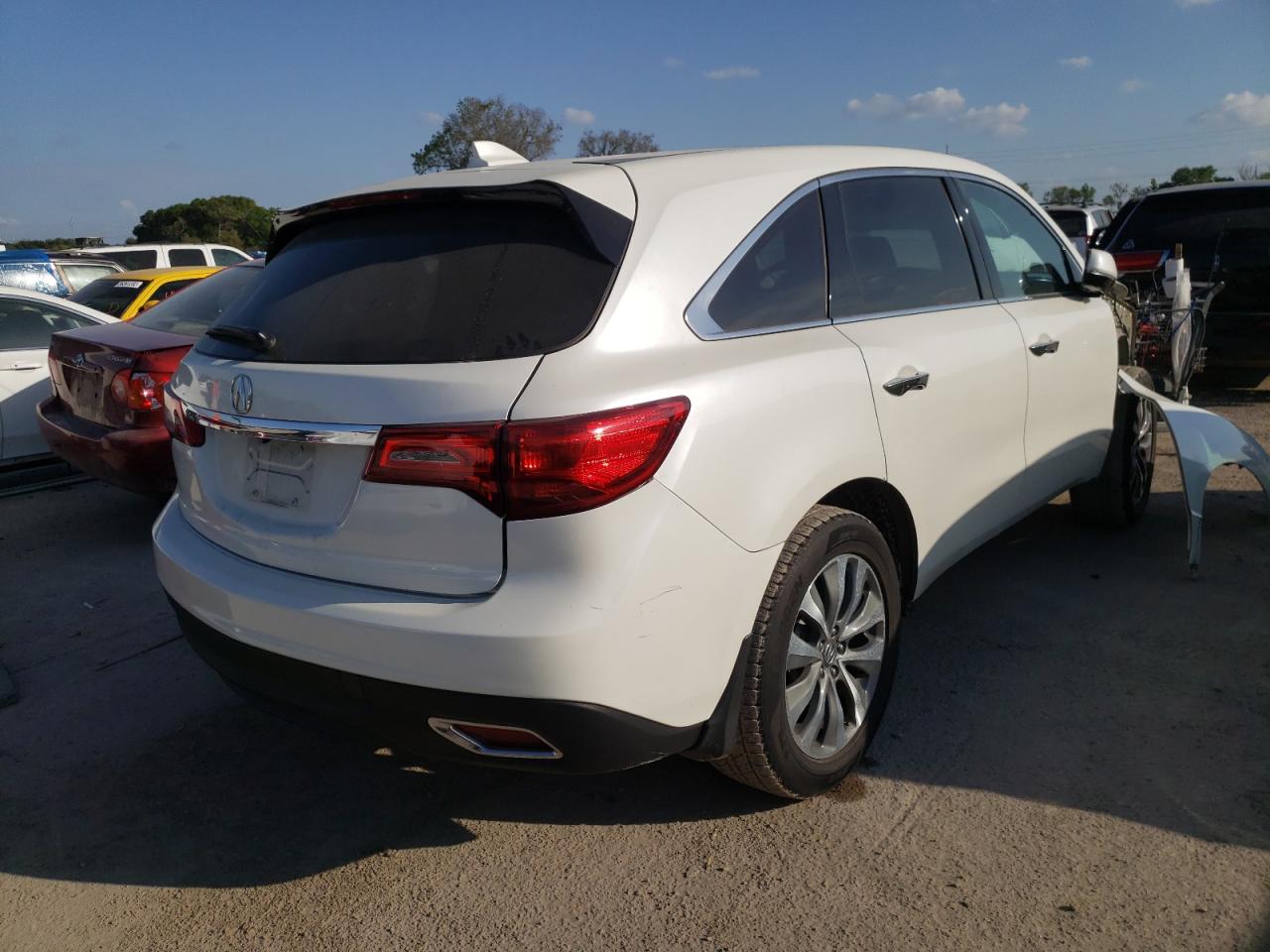 Photo 4 from auction – 2014 ACURA MDX TECHNO with VIN 5FRYD3H40EB019123