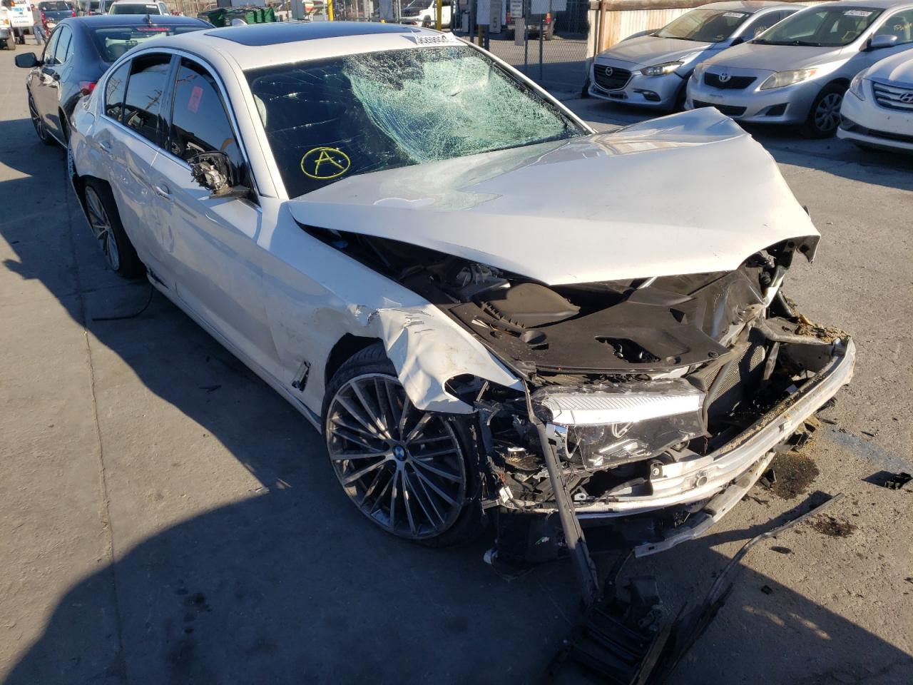 BMW 530 I 2017 with VIN WBAJA5C39HG894987 - Photo from auction