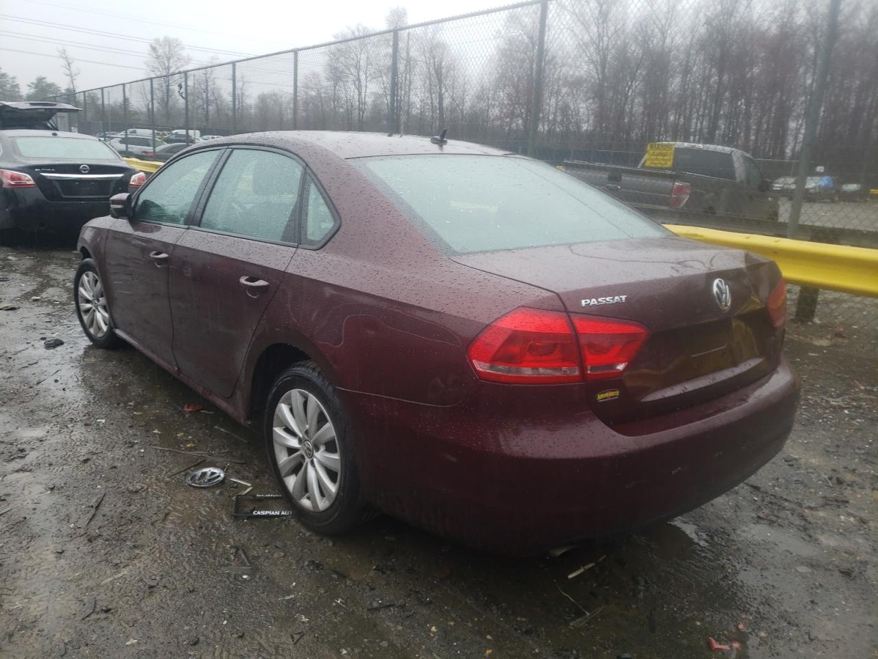 Photo 3 from auction – 2013 VOLKSWAGEN PASSAT S with VIN 1VWAP7A37DC124253