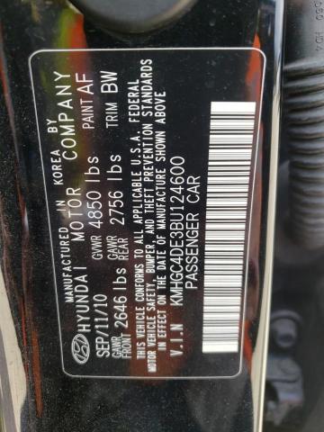 Photo 10 from auction – 2011 HYUNDAI GENESIS 3. with VIN KMHGC4DE3BU124600