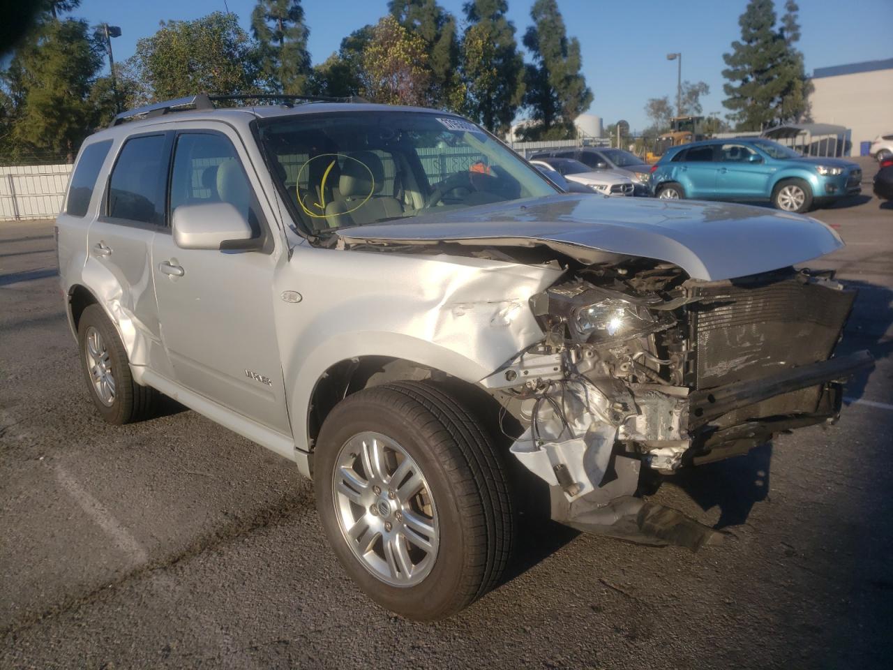 MERCURY MARINER PR 2008 with VIN 4M2CU87178KJ21486 - Photo from auction