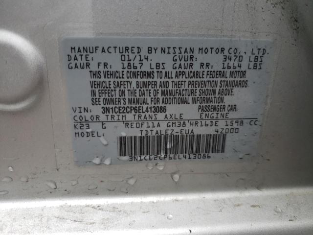 Photo 10 from auction – 2014 NISSAN VERSA NOTE with VIN 3N1CE2CP6EL413086