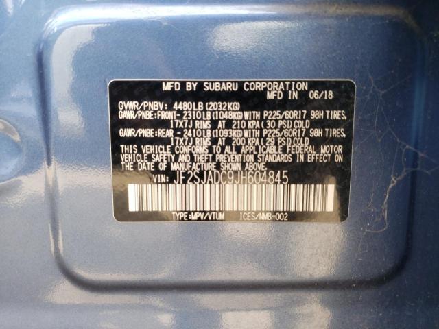 Photo 10 from auction – 2018 SUBARU FORESTER 2 with VIN JF2SJADC9JH604845