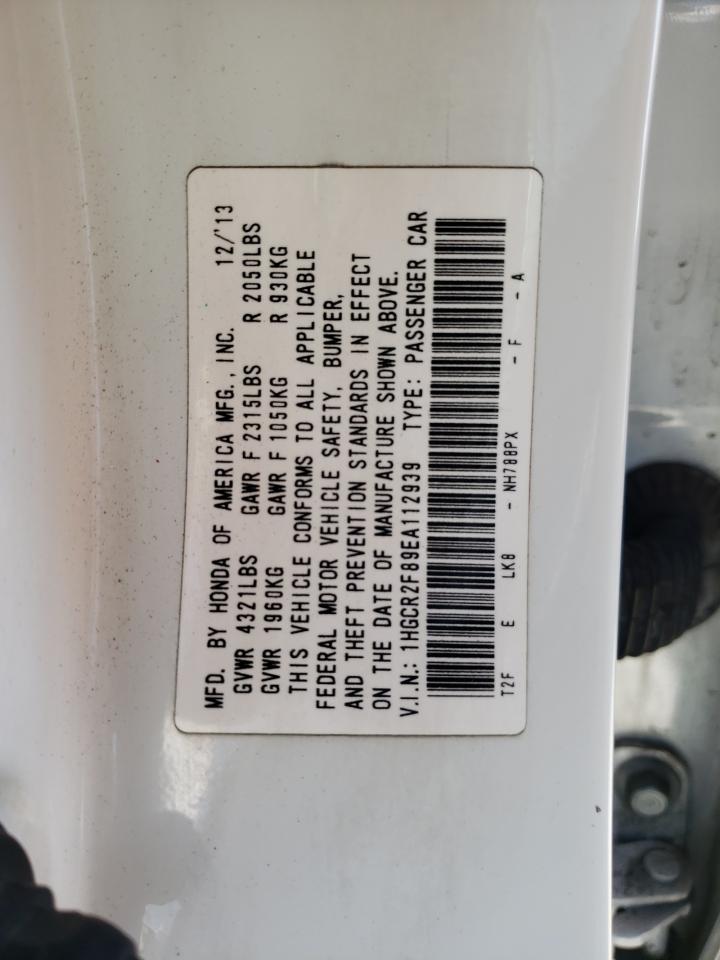 Photo 10 from auction – 2014 HONDA ACCORD EXL with VIN 1HGCR2F89EA112939