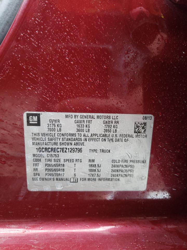 Photo 10 from auction – 2014 CHEVROLET SILVERADO with VIN 1GCRCREC7EZ129796