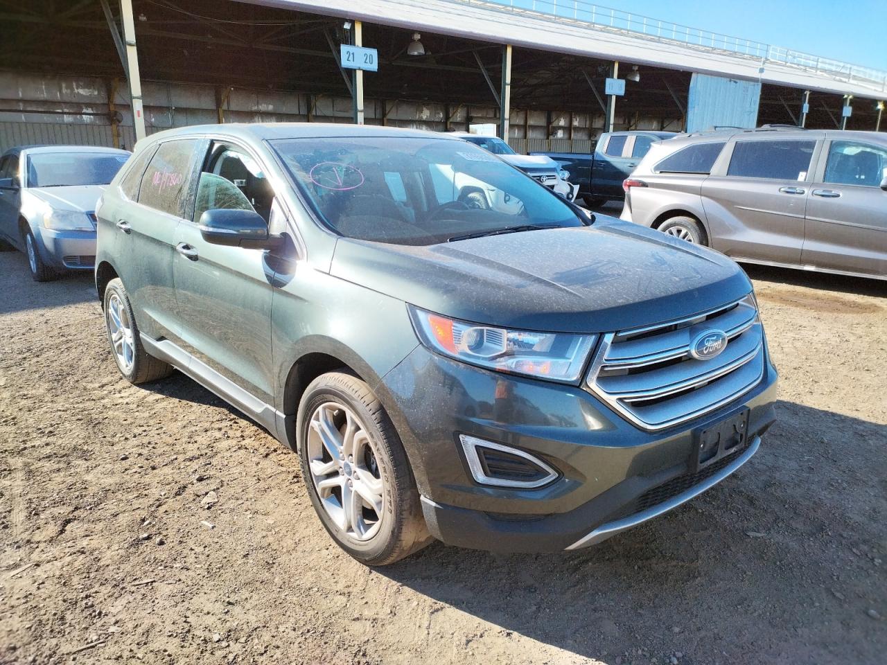 FORD EDGE TITAN 2015 with VIN 2FMTK4K96FBB52362 - Photo from auction