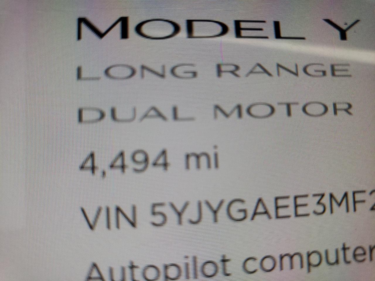 Foto 8 de la subasta – 2021 TESLA MODEL Y con VIN 5YJYGAEE3MF265799