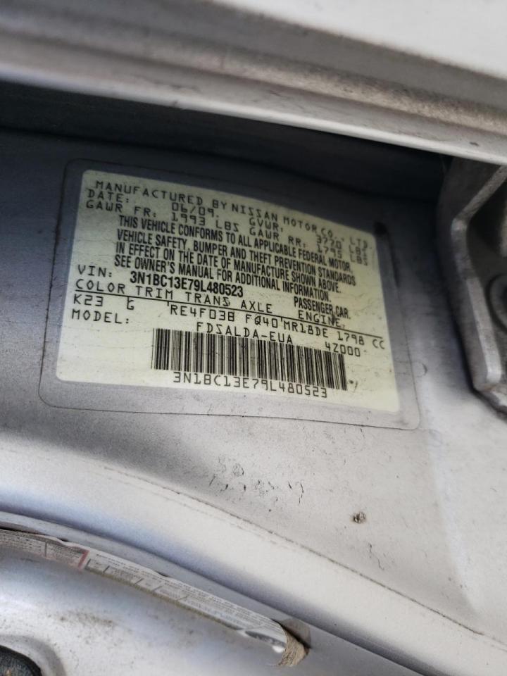 Photo 10 from auction – 2009 NISSAN VERSA S with VIN 3N1BC13E79L480523