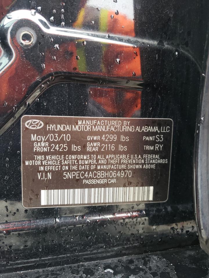 Photo 10 from auction – 2011 HYUNDAI SONATA SE with VIN 5NPEC4AC8BH064970